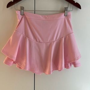 Super Cute Pink Mini Tennis Skirt